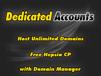 Half-price dedicated web hosting account